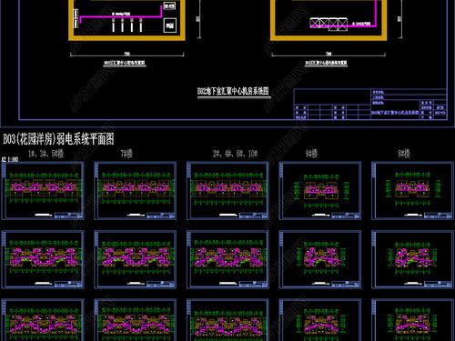大型高档住宅小区智能化系统工程全套深化施工CAD图纸设计平面图下载